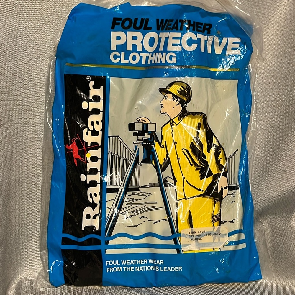 Vintage Rainfair Foul Weather Jacket SZ XL